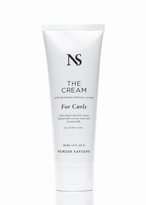 Nunzio Saviano The Cream for Curls – 118ml | Curl Treatment for Curly, Wavy Hair | Lightweight, Frizz Control and Long-Lasting Hold | Styling made easy with Coconut Water for Soft, Defined Curls