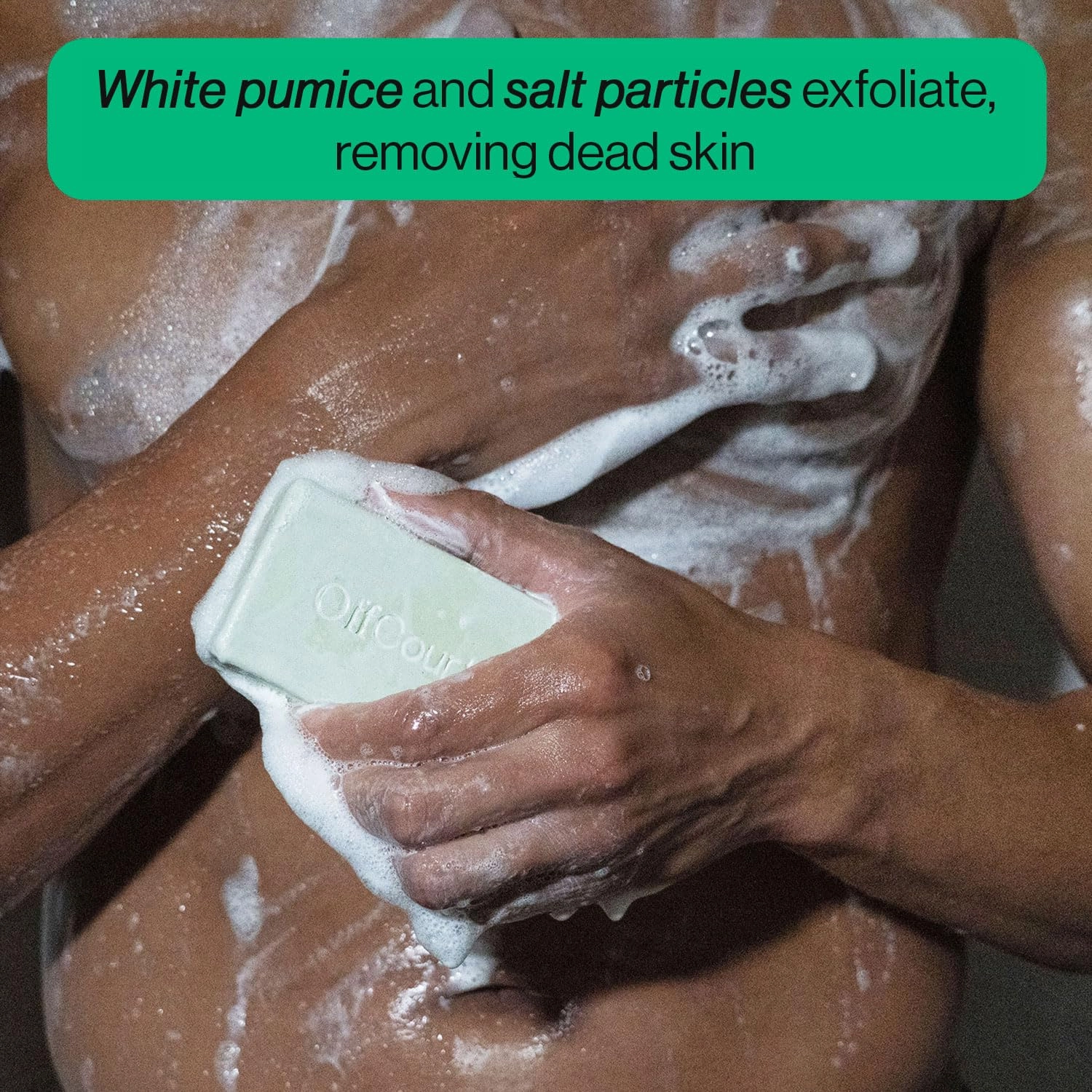 OffCourt Exfoliating Bar Soap – Whole Body, Deep Cleansing and Hydrating Soap for Men & Women - All Skin Types - Non-Drying Bar - Citrus, Fresh Fig Leaves & Sandalwood Scents (5oz, 3 Pack)