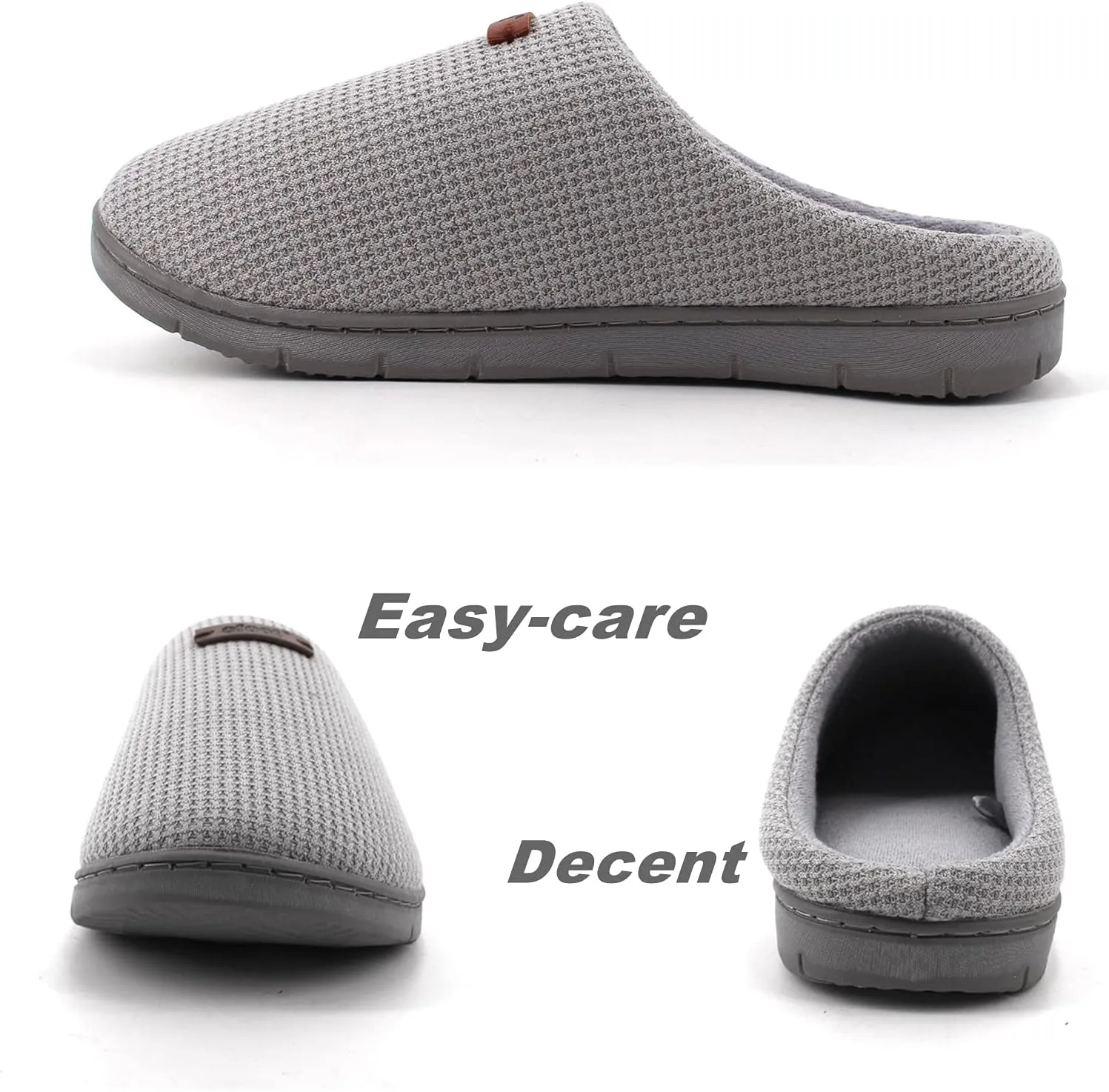 ofoot Comfortable and Supportive Women's Home Slippers with Memory Foam,Terry Cloth Lining Non-Slip TPR Outsole