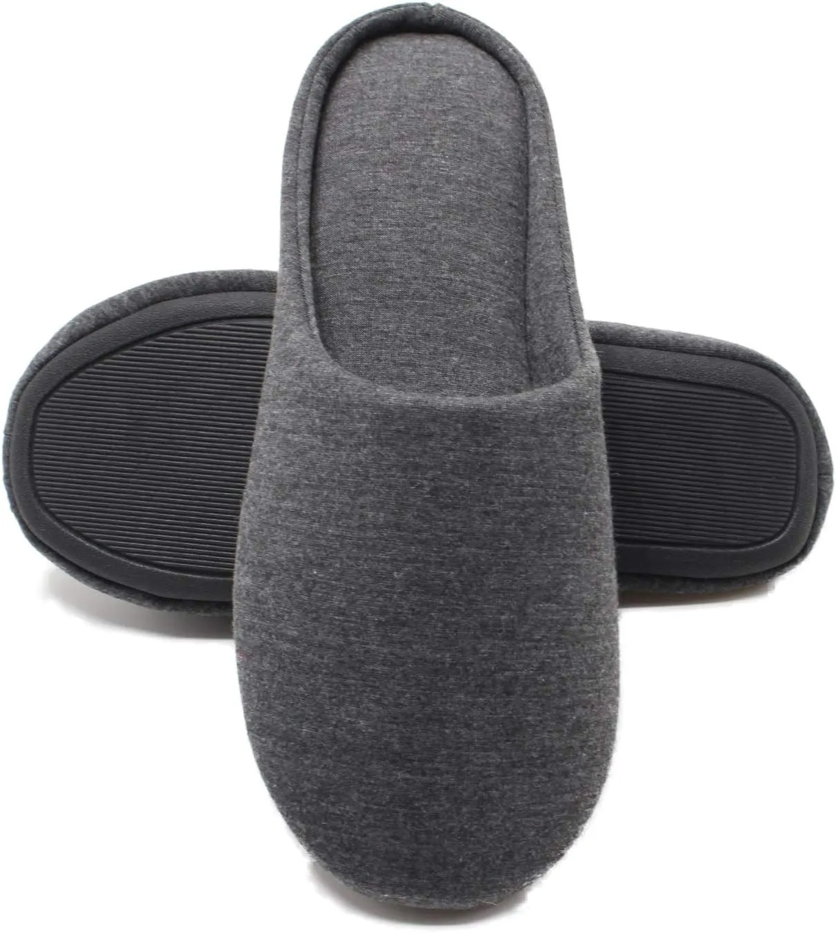 ofoot Women's Memory Foam Cotton House Slippers for Summer - Comfortable,Washable Indoor Bedroom Shoes with Non-Slip Rubber Outsoles