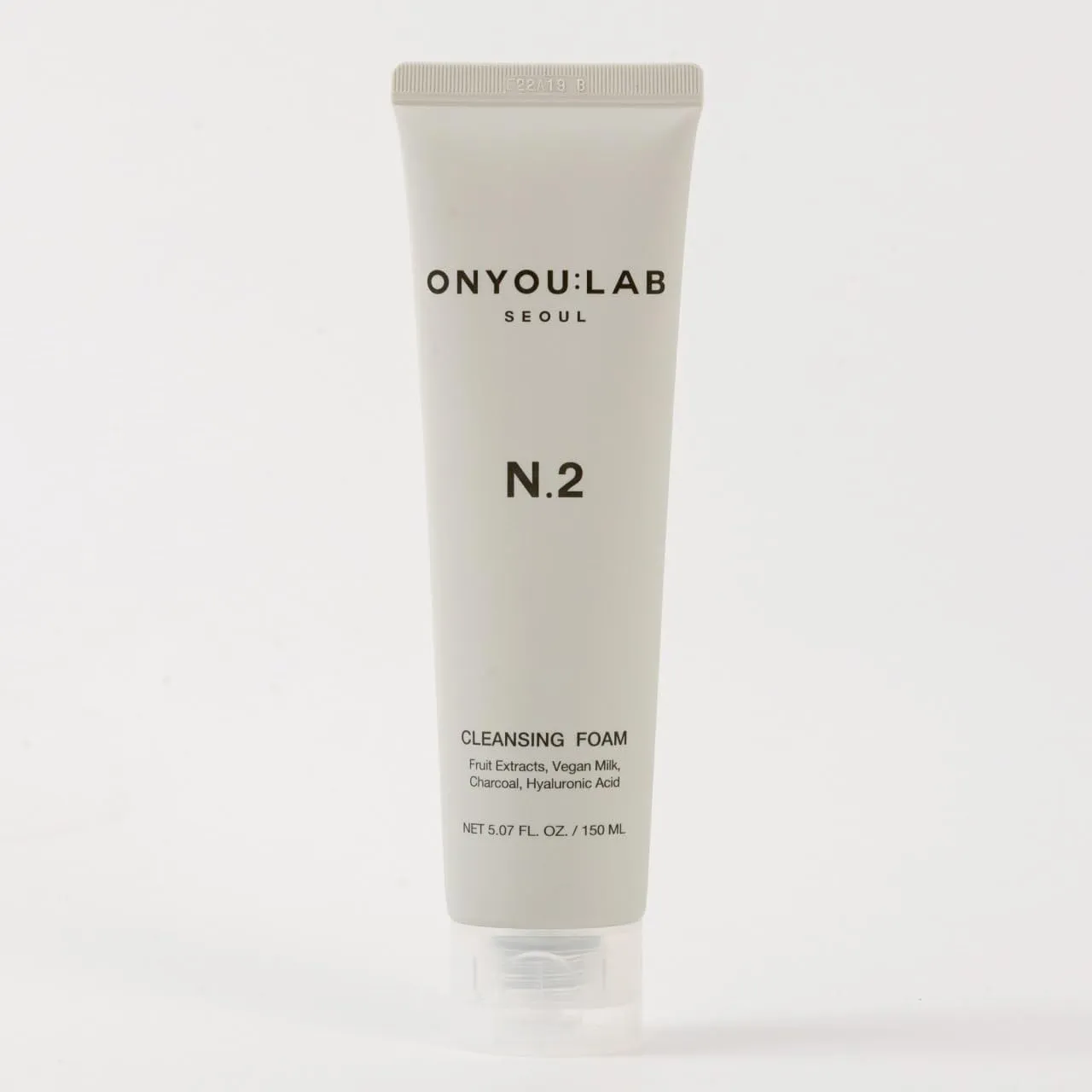 ONYOU LAB N.2 Cleansing Foam | Deep & Hydrating Formula | Fruit Extracts | Vegan Milk | Charcoal Capsule | Creamy Microbubbles | All Skin Types | Korean Skincare (NET 5.07 FL. OZ. / 150 ML)
