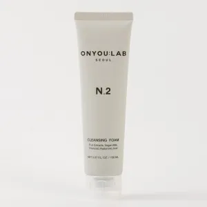 ONYOU LAB N.2 Cleansing Foam | Deep & Hydrating Formula | Fruit Extracts | Vegan Milk | Charcoal Capsule | Creamy Microbubbles | All Skin Types | Korean Skincare (NET 5.07 FL. OZ. / 150 ML)