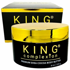 Organic Luxury Skincare – Cocoa Butter Body Butter with Shea Butter & Coconut Oil – Ultra Hydrating Men Body Butter, Body Moisturizer, Massage Butter, Black Skincare (8 oz)