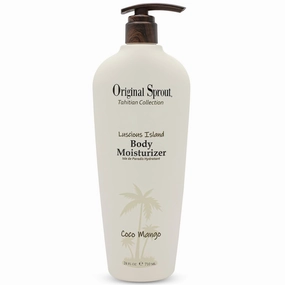 Original Sprout Luscious Island Body Moisturizer, Fast-Absorbing, Non-Greasy & Moisturizing Body Lotion with Coconut Oil, Vegan & Sulfate-Free Formula, Suitable for All Skin Types, 24 fl oz