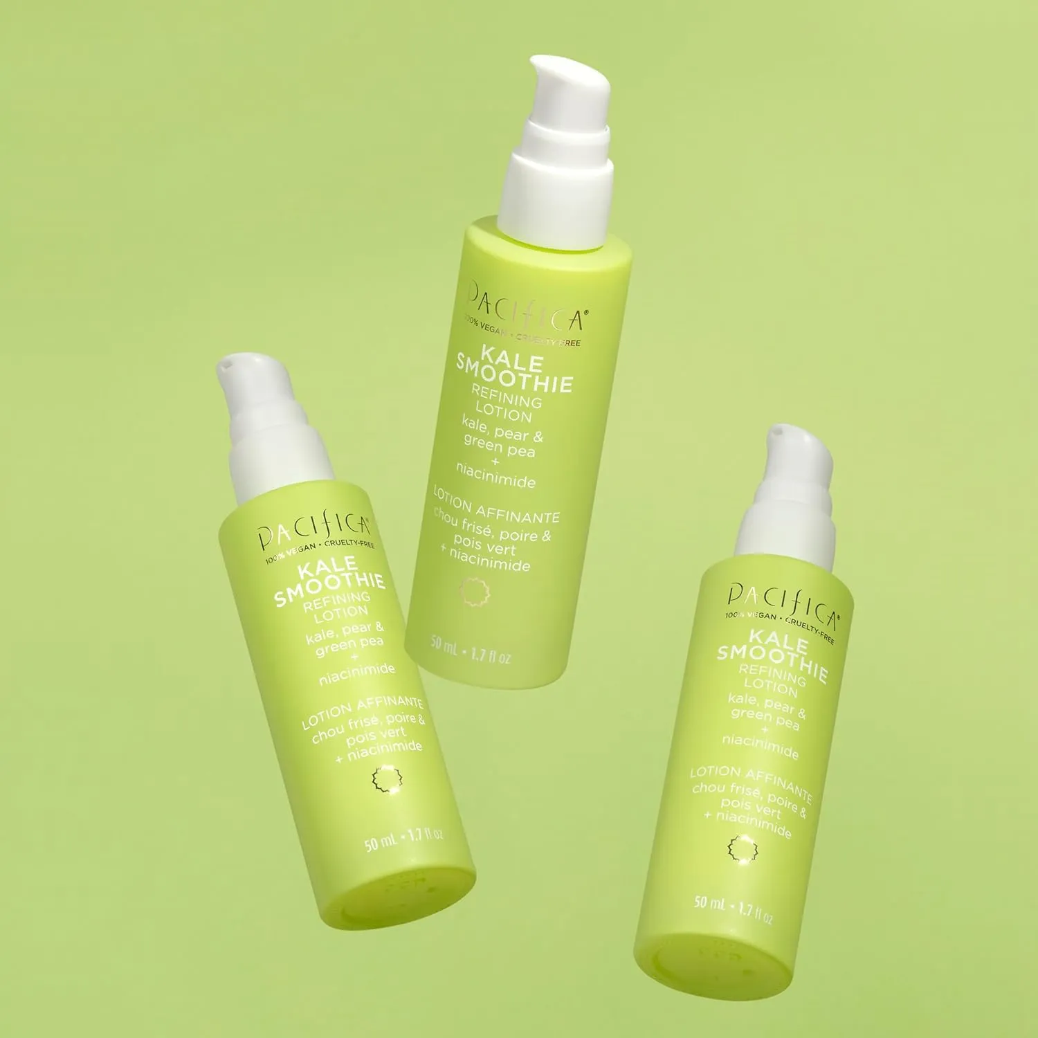 Pacifica Face Moisturizer - Kale Smoothie Face Lotion w/Niacinamide, Copper, Super Foods & Plant Extract - Reduces Pore Size & Redness, Improves Skin Texture Vegan & Cruelty-Free Dermatologist Tested