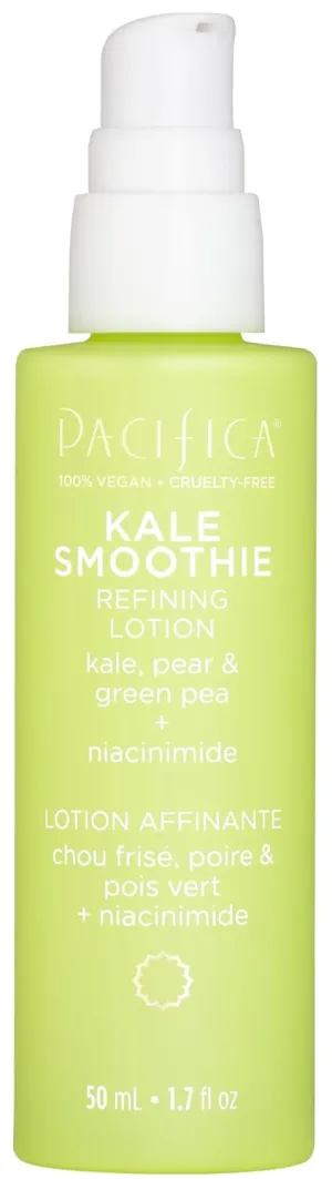 Pacifica Face Moisturizer - Kale Smoothie Face Lotion w/Niacinamide, Copper, Super Foods & Plant Extract - Reduces Pore Size & Redness, Improves Skin Texture Vegan & Cruelty-Free Dermatologist Tested