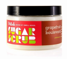 Palish Ultra Hydrating and Exfoliating Sugar Scrub | Natural | Paraben Free, Vegan, Cruelty Free | 12 Oz | Grapefruit Boulevard