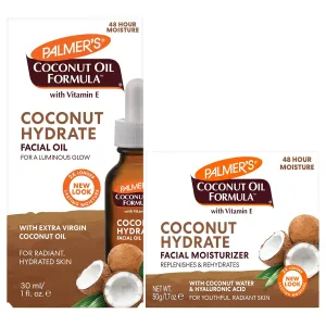 Palmer's Face Moisturizer   Face Oil Set - Coconut Oil Formula with Vitamin E Skin Care Bundle includes 1 Hydrating Facial Oil (1 fl. oz) & 1 Moisturizing Face Cream (1.7 fl. oz.)