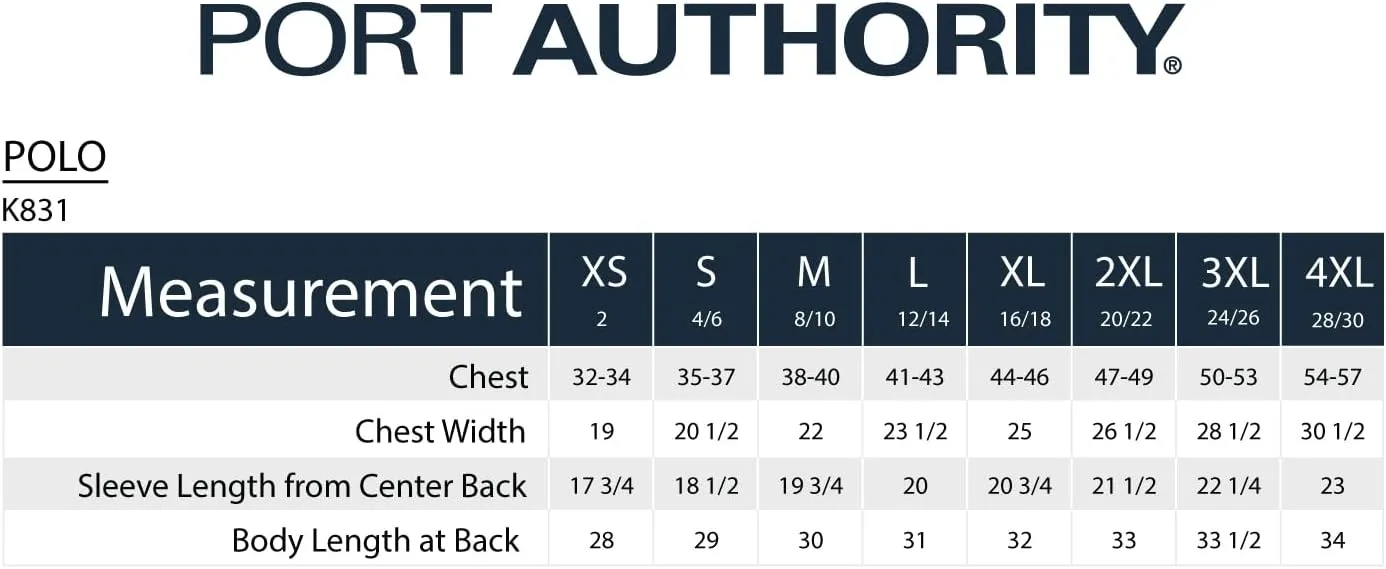 Port Authority Fine Pique Blend Blocked Polo