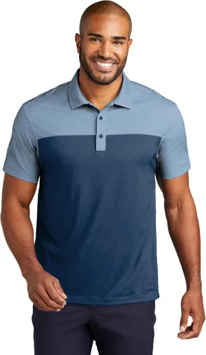 Port Authority Fine Pique Blend Blocked Polo
