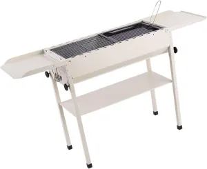 Portable Barbecue Grill Outdoor Picnic Stainless Steel Grill Folding Rack Height Adjustable for Parties, Camping, Travel, Backpacking 68 * 65 * 30 cm Suitable for 5-10 People