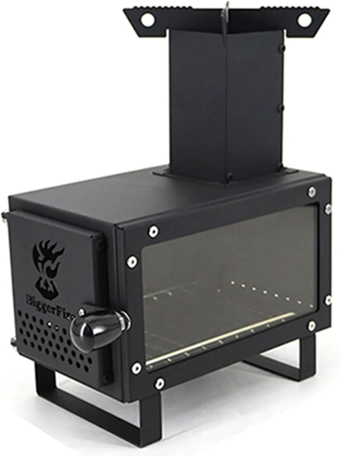 Portable Camping Stove, Detachable Wood Stove, Outdoor Hot Tent Wood Burning Stove, for 2 to 3 People Camping, Picnic, BBQ, Hunting, Fishing