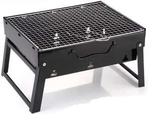 Portable Charcoal Grill Stainless Steel Grill Folding BBQ Grill for Tabletop Camping Grill Charcoal Small Grill for Outdoor Barbecues Picnic Cooking 3/4 People (3/4 People)