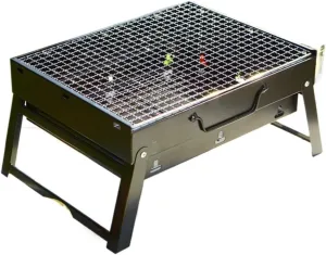 Portable Grill Solid Color Metal Grill Chrome Plating Treatment, Furnace Body electrophoresis Process, Portable and Foldable Barbecue Oven(Extra-Large Size)