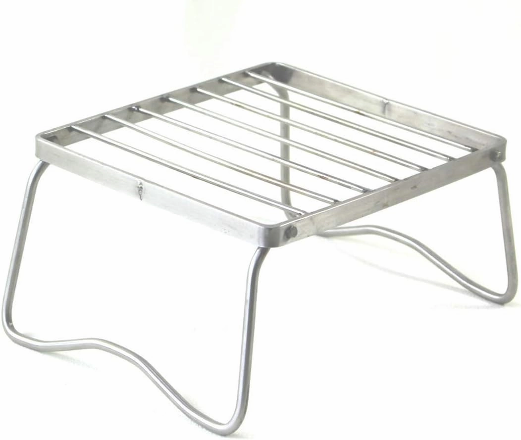 Portable Camping Grill Mini Stainless Steel BBQ Grill Folding Compact Barbeque Grill for Picnics, Backpacking, Backyards, Survival