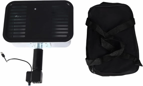 Portable Camping Grill,Portable Charcoal Outdoor BBQ Grill,Adjustable Fire Power BBQ Grill with USB Fan and Travel Bag,for Outdoor Hiking,Camping,and Beach Parties