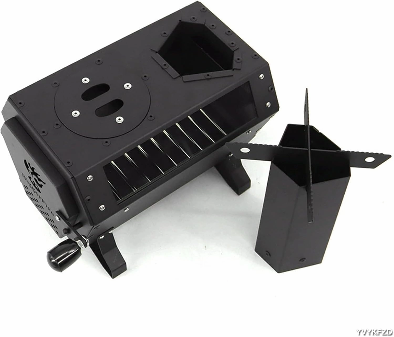 Portable Camping Wood Stove, Outdoor Wood Burning Stove, Multifunctional Hot Tent Stove, for 2 to 3 People Winter Camping, Picnic, BBQ, Hunting