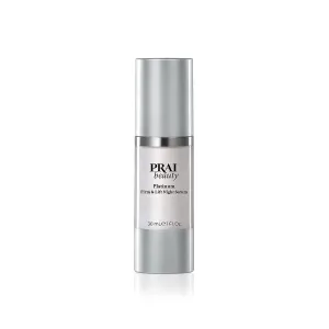 PRAI Beauty Platinum Firm and Lift Night Serum, Anti-Aging Face Serum for Instant Face Lift, Nourishing and Hydrating Serum, Vegan, Cruelty-Free, 1 Fl Oz