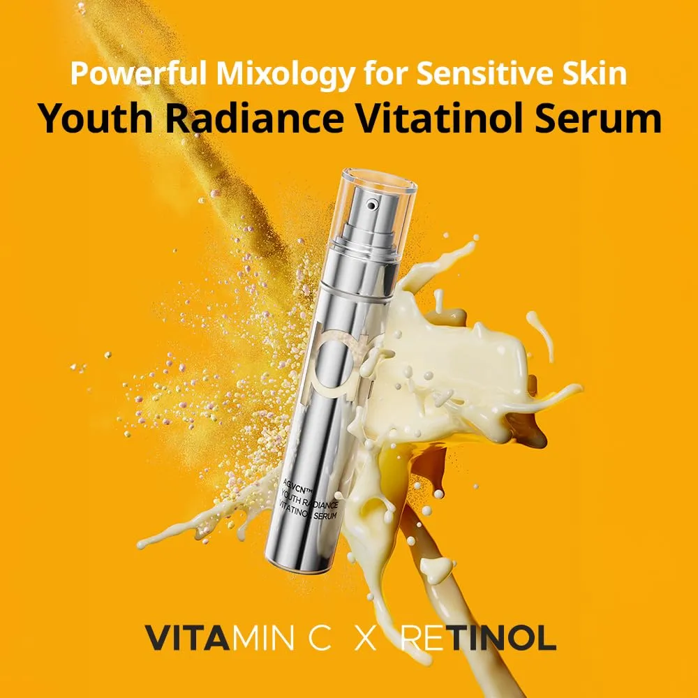 PRIMERA (PRMR) 𝐘𝐨𝐮𝐭𝐡 𝐑𝐚𝐝𝐢𝐚𝐧𝐜𝐞 𝐕𝐢𝐭𝐚𝐭𝐢𝐧𝐨𝐥 𝐒𝐞𝐫𝐮𝐦 - Retinol with Vitamin C Bundle SET VitaminC, Korean Skin Care, Moisturizing, Shiny, Elastic, Lifting, 0.7 oz (21 g *2)