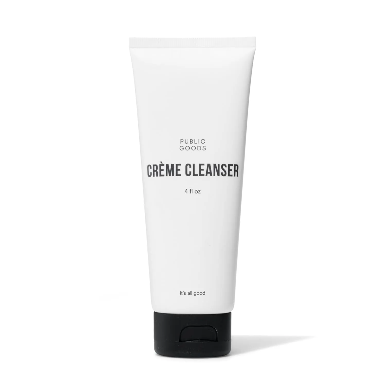 Public Goods Crème Cleanser | Natural Face Wash for Women & Men | Gentle on Sensitive Skin | Daily Hydrating Milk Cleanser | Organic Coconut Oil | Vegan | Makeup Remover | Made in USA | 4 Fl Oz