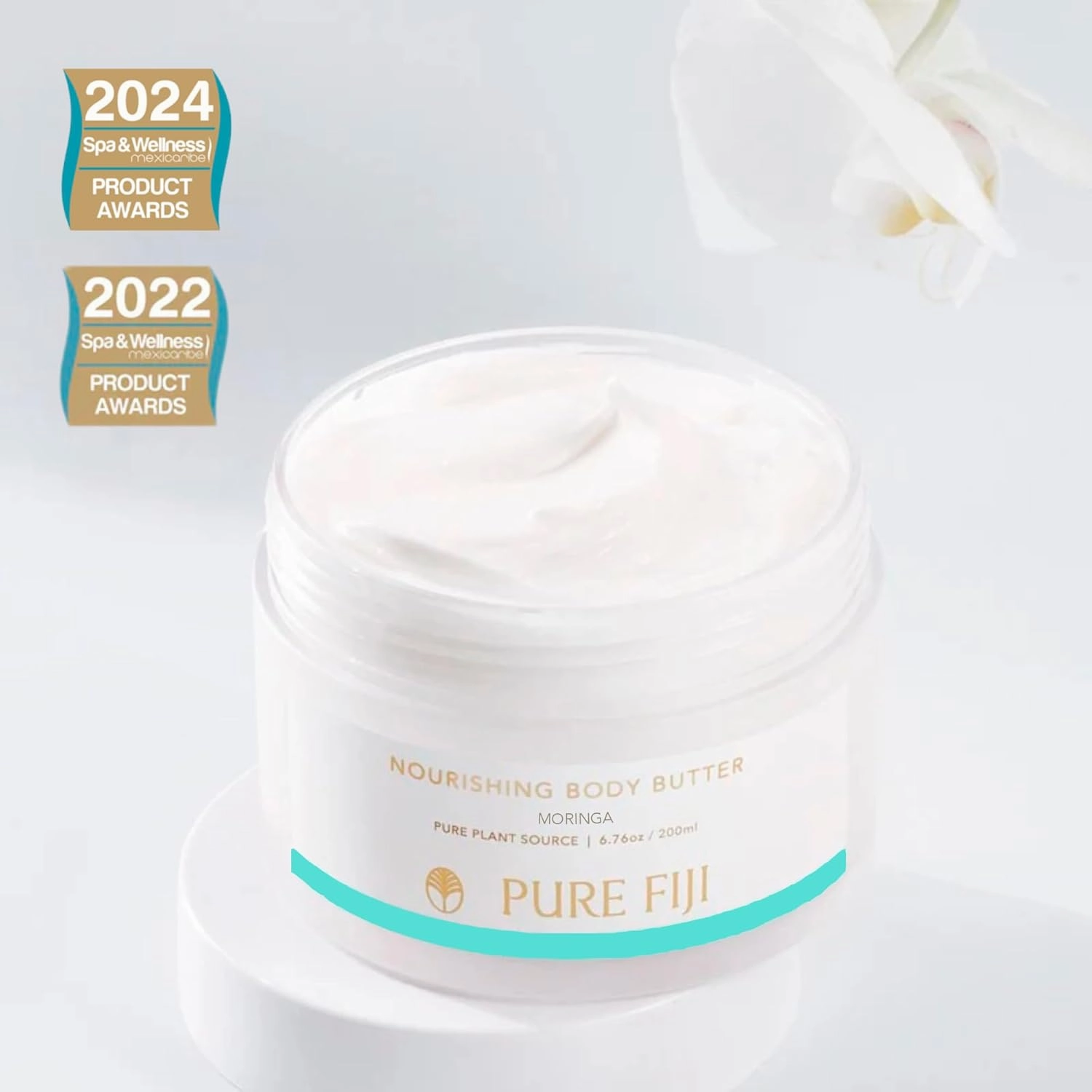 PURE FIJI Nourishing Body Butter, Moringa (6.7oz/200ml)