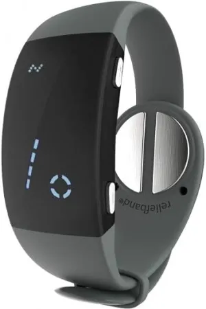 Reliefband Premier Anti-Nausea Wristband for Motion Sickness, Morning Sickness, Travel & Vomiting Relief - Motion Sickness Wristband FDA Cleared Drug-Free, Fast-Acting, Nausea Relief Band (Charcoal)