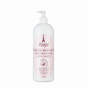 Rinju Essential Moisturizing Body Lotion - Non-Greasy Lotion for Dry Skin - 33.8 oz Shea Butter Lotion - Lightly Scented for Men & Women - Vitamin E Skin Hydrating Body Lotion - Skin Care Essentials