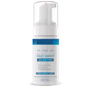 Salicylic Acid Foaming Daily Face Wash with Salicylic Acid, Zinc PCA & PHA for Active Acne & clogged Pores - 100 ml Reduces Acne | Unclogs Pores (100ml)