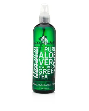 self tanners Hawaiian Botanicals Aloe Vera,Tea Tree Oil, Green Tea, Healing, Hydrating Skin Spray Large 12 oz. Bottle!