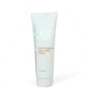 Serious Skincare Phyto Pumpkin Exfoliating Face   Body Scrub - Gently Exfoliates & Hydrates with Pumpkin Seed Oil, Moisturizing Almond Oil, Coconut Oil for Softer and More Radiant Skin 8 Fl. Oz.