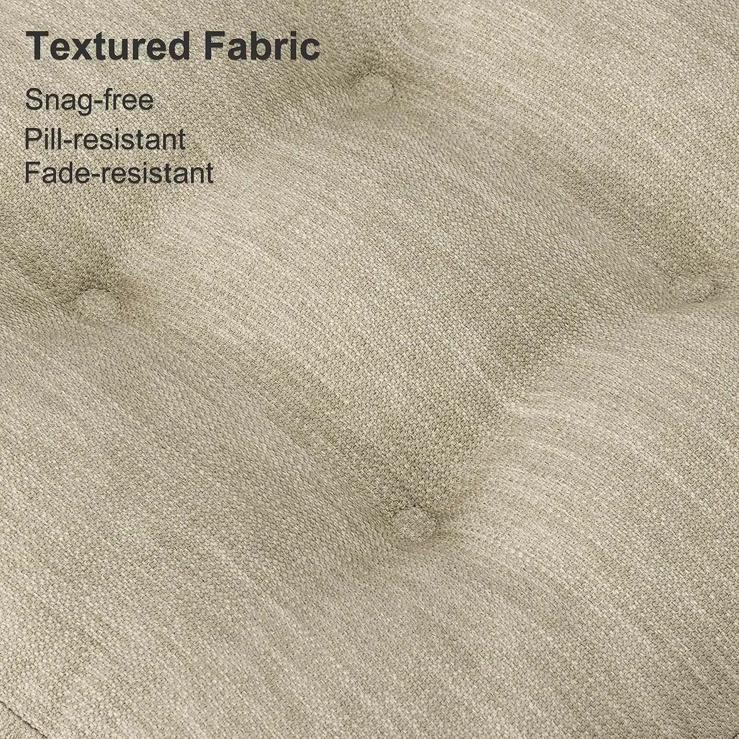 Shinnwa Dining Chair Cushions Set of 4, Dual-Layer Memory Foam Kitchen Chair Cushions, Patented Design Seat Pads with Ties, 16.5 x 16.5 x 3.5in, 4 Pack, Beige
