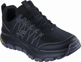 Skechers - Mens Relaxed Fit: D'Lux Trekker - Toughtwill Sneakers, Color Black/Charcoal, Size: 7 M US