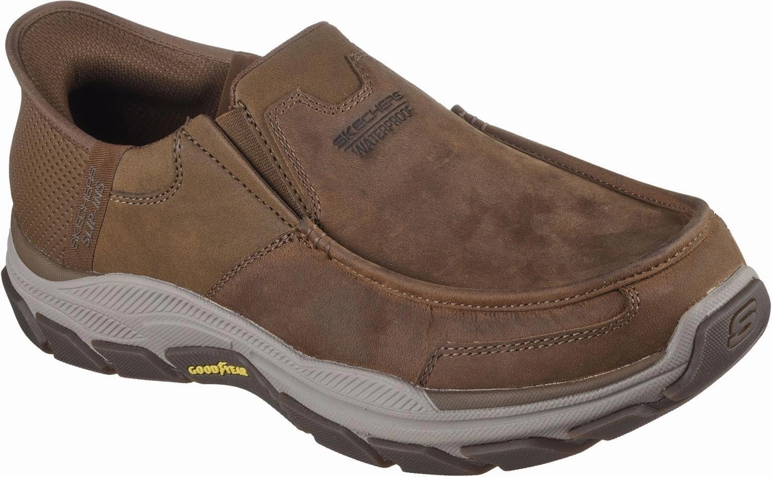 Skechers - Mens Relaxed Fit: Respected - Proximo Slip On Shoes, Color Desert, Size: 8.5 XW US