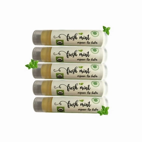 Skin Perfection Organic Skin Care Kits Lip Balms Fresh Mint Usda Organic Certified, Nontoxic Chapstick and Paraben-free 5 Pack