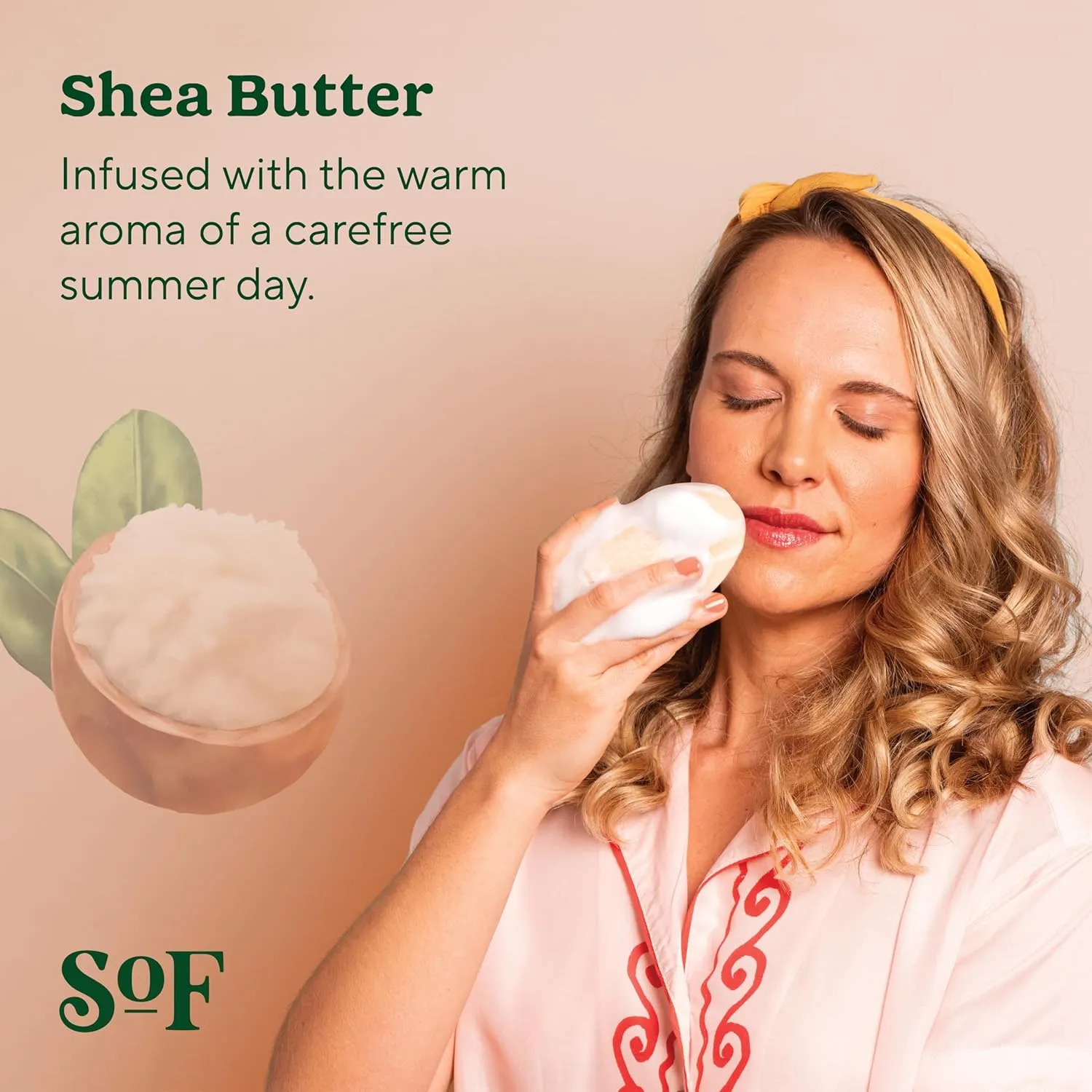 SoF Triple Milled Bar Soap - With Coconut Oil & Organic Shea Butter- Vegan & Non GMO- Free From Phthalates, Sulfates & Parabens- Shea Butter - 6 oz Bar 6 Bars