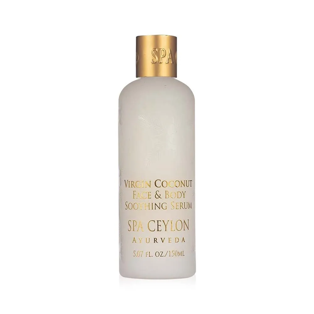 SPA CEYLON Virgin Coconut Face & Body Soothing Serum | Hydrating | 100% Natural | Silicon-Free | Suitable for all skin types