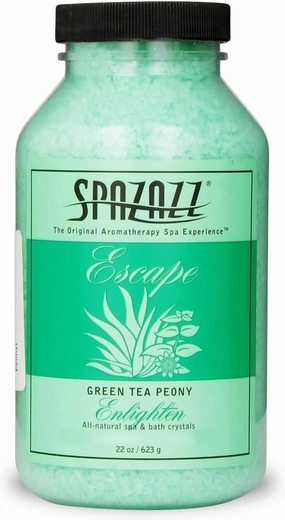 Spazazz SPZ-109 Escape Aromatherapy Crystals Container, 22-Ounce, Green Tea Peony Enlighten