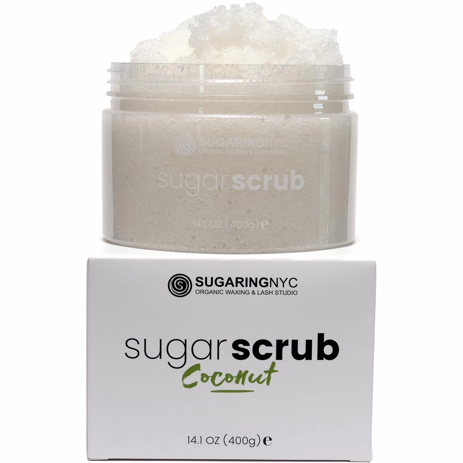 Sugaring NYC Moisturizing and Exfoliating Signature Body Scrub - Silky Smooth Skin and Ingrown Hair Prevention (Juicy Coconut)