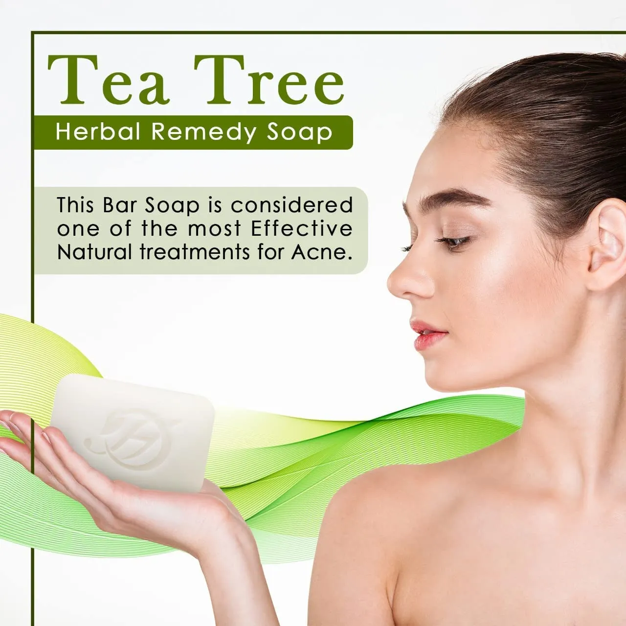 Tea Tree oil Herbal Soap | Pack of 3 of 5oz soap Bar | Natural Bar Soap for Face and Body | Hydrating and Nourishing | Suitable for Men and Women