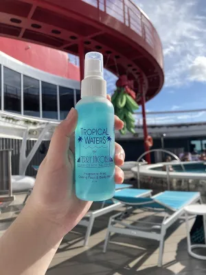 Terry Jacobs Tropical Waters Body & Facial Cooling Mist | Fragrance-Free, Hydrating, Moisturizing, Soothing, Skincare Spray for Face and Body | Cooling Spray for Hot Weather, Travel-Size | 4 Fl Oz