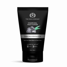 The... Man... Company Charcoal Tan Removal Face Scrub for Glowing Skin | Anti Acne, Blackhead Remover for Oily Skin (100 g (Pack of 1))