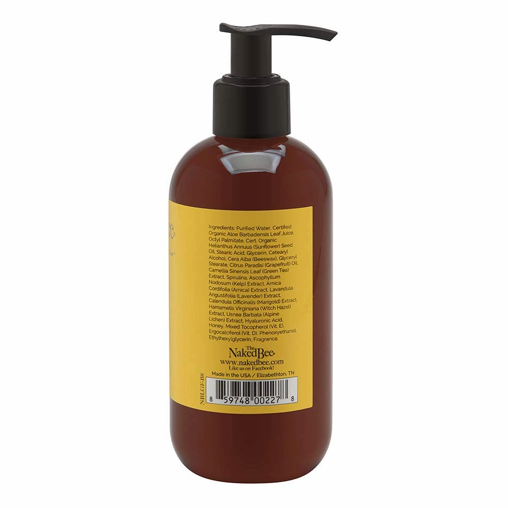 The Naked Bee Nourishing Body Lotion for All Skin Types(8 fl oz) Moisture Replenishing Lotion for Dry Skin with Grapefruit Blossom Honey