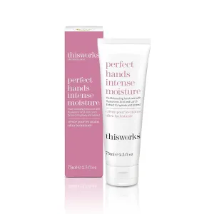 THISWORKS Perfect Hands Intense Moisture, 75ml, Hydrating Hand Cream Enriched with Larch Extract, Coconut and Fragranced Botanicals, Youth-Boosting Hand Moisturiser for Dry Skin