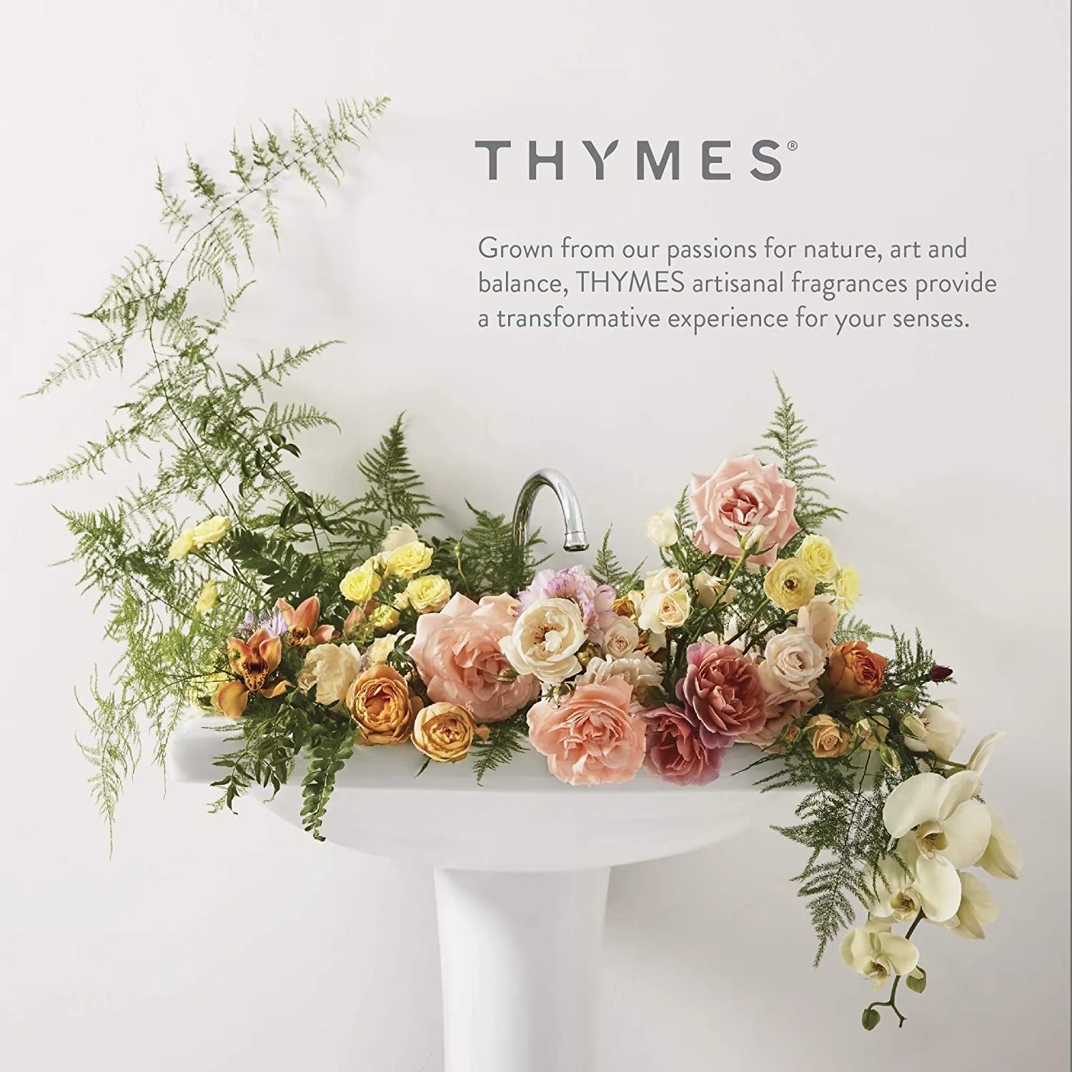 Thymes Moisturizing Hand Lotion for Dry Skin - Moisturizer for Beauty and Personal Care - Luxury Hand Lotion for Women & Men with Shea Butter & Aloe Vera (Fresh-Cut Basil, 9 fl oz)