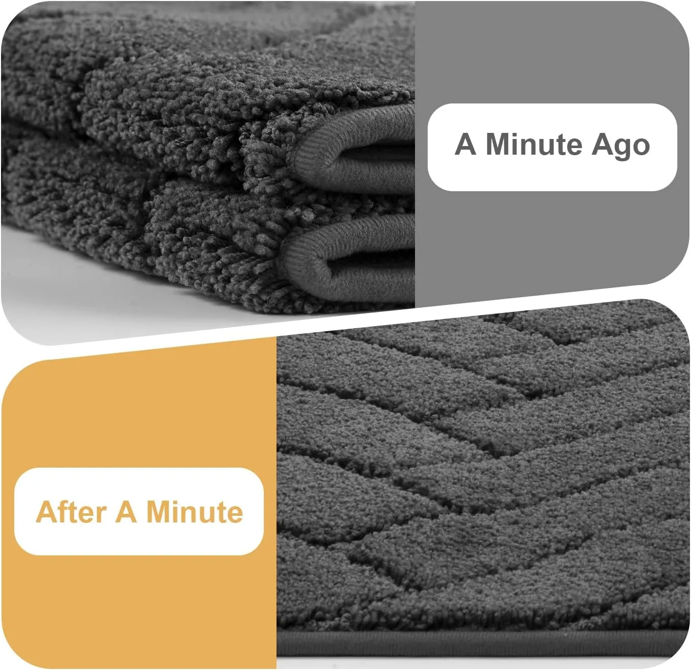 Tindbea Dog Bed Mat,Dirt Trapper Mud Mat for Dogs,Mud Mat for Dogs Large,Absorbent Door Mat Indoor for Muddy Paws,Soft Non-Slip Backing Pet Runner Rug for Inside Floor (20"x48",Charcoal)
