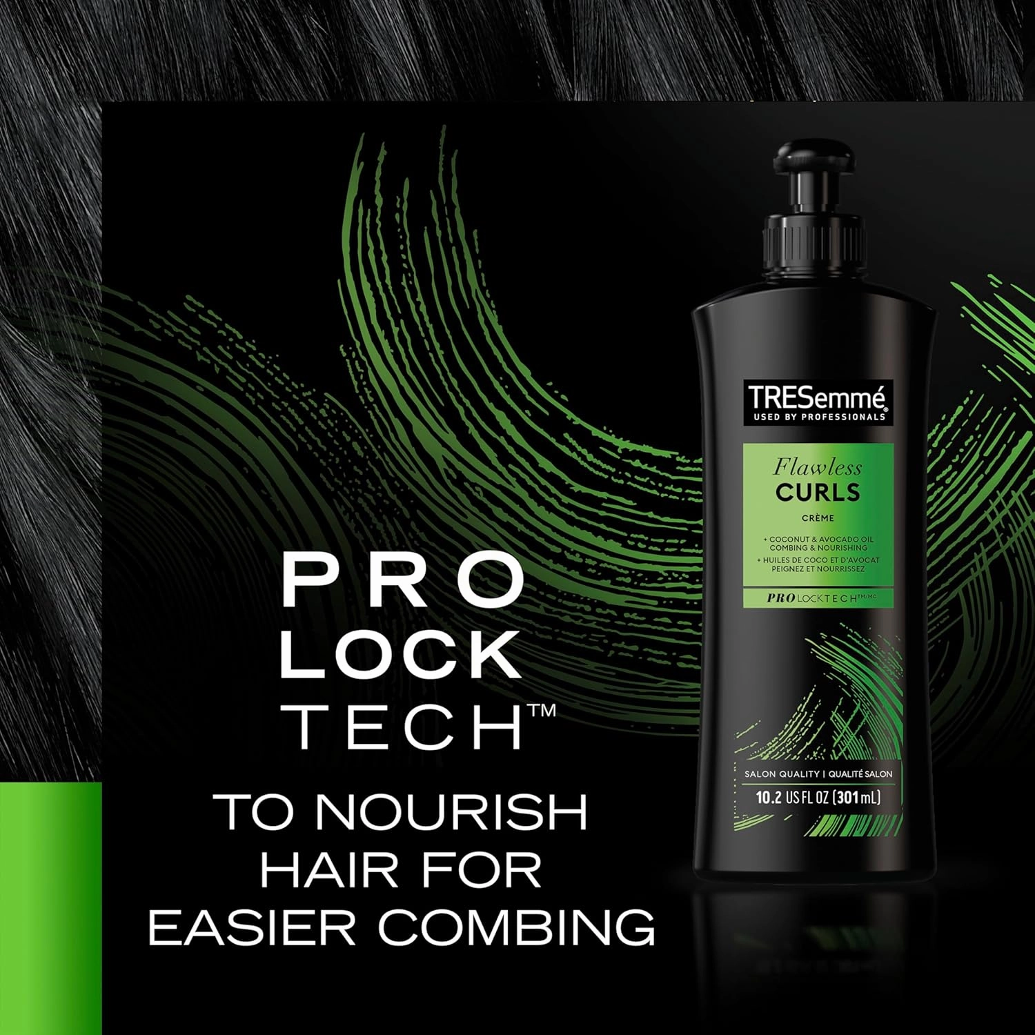 TRESemmé Flawless Curls Combing Crème Detangles and Hydrates Hair With Pro Lock Tech 10.2 oz (Pack of 2)