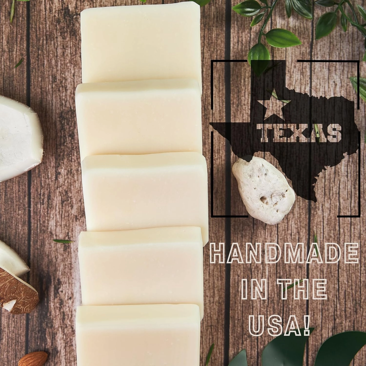 Unscented Soap (4-pack) | Fragrance Free Soap | Sensitive Skin Soap | All Natural Bar Soap for Women & Men | Natural Soap Bar | Body Soap Bars | Bath Soaps | Handmade Soap | Coconut Soap | Moisturizing Bar Soap | Vegan Non Toxic Bar Soap