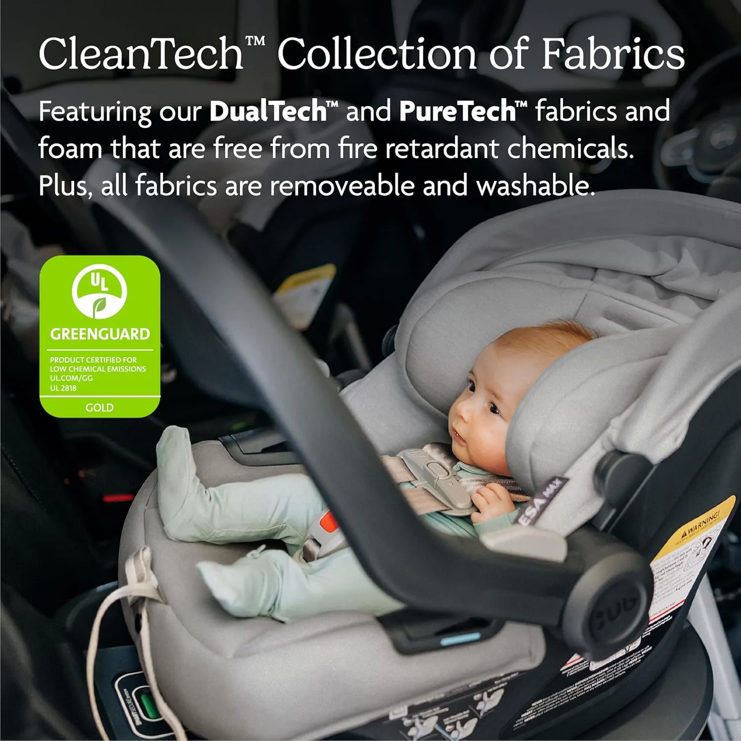 UPPAbaby Mesa Max Infant Car Seat/Base with Load Leg and Robust Infant Insert Included/Innovative Safety Features   Simple Installation/Direct Stroller Attachment/Jake (Charcoal)