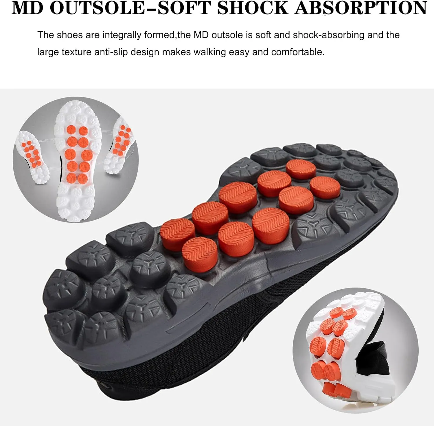 URLECHS Men's Lightweight Comfortable Slip-On Loafers,Microfiber High Elasticity Cushioning Anti-Slip Athletic Walking Shoes Casual Fashion Breathable Tennis Shoes Running Shoes