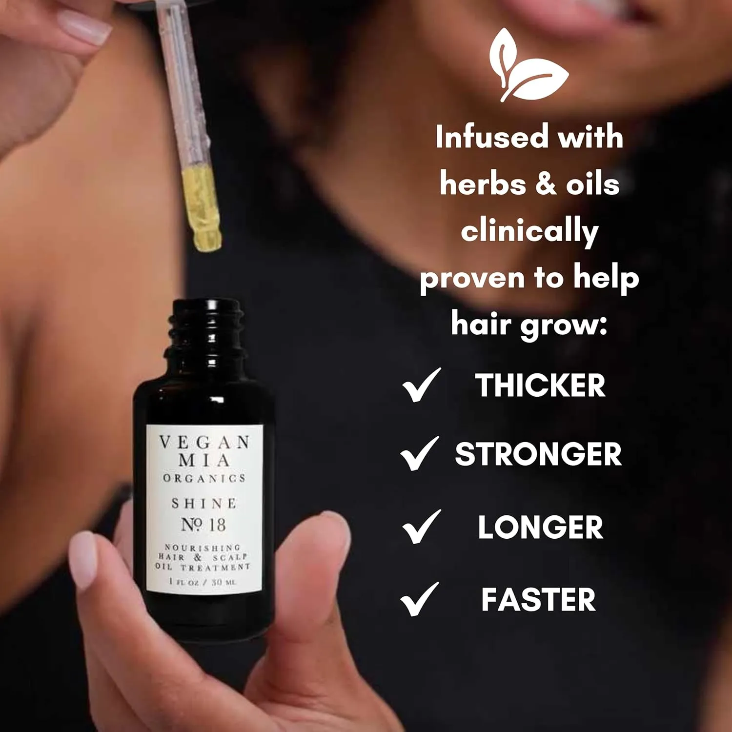 USDA Organic Rosemary Oil for Hair Growth with Castor, Jojoba & More by Vegan Mia | for Intense Nourishment & Dry Scalp Treatment - Get Healthier, Thicker & Shiny Hair Naturally (with Exclusive eBook)
